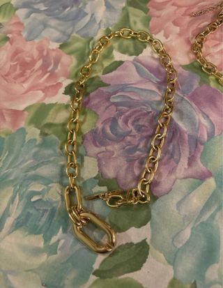 Collana catena maglia grossa con pendente