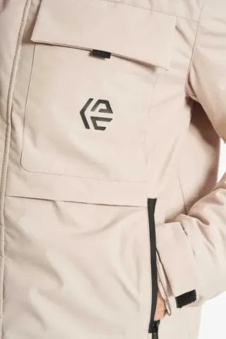 Parka acolchada beige INDICODE