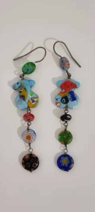 Pendientes Tous Oso Multicolor