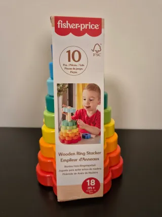 Pirámide Aros Apilables Fisher Price Arcoíris