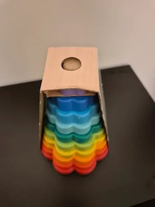 Pirámide Aros Apilables Fisher Price Arcoíris