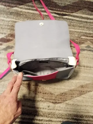 Bolso Armani Jeans Gris y Rosa