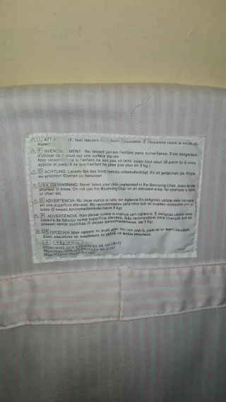 Silla hamaca balancín bebé hasta 9 kg