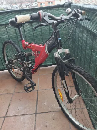 Bicicleta Montaña Roja Decathlon