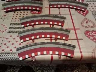 12 Bordes Curvas Scalextric Digital 6 Rectos