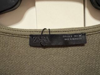 Vestido Zara verde talla S