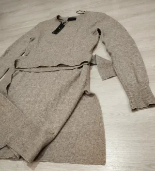 Vestido Sacoor Brothers Talla M Beige