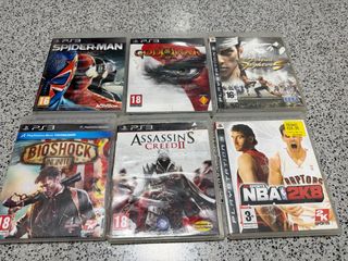 Lote 6 Juegos PS3: Spider-Man, God of War, NBA 2K8