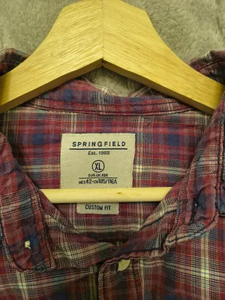 Camisa de cuadros Springfield Talla XL