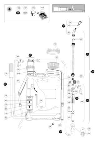 Repuestos mochilas Matabi