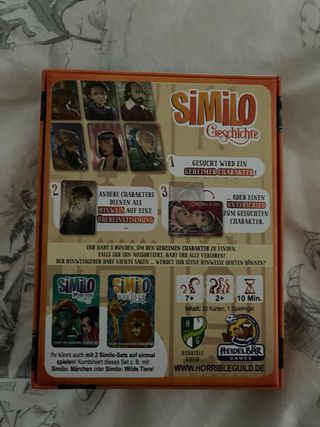 Juego de mesa Similo: Geschichte