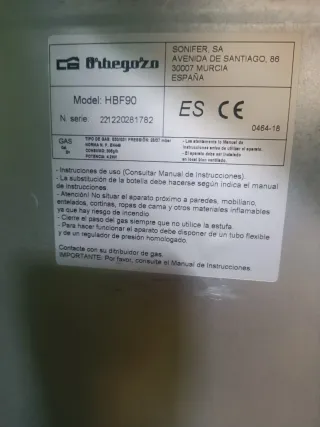 Estufa de gas, Llama Azul