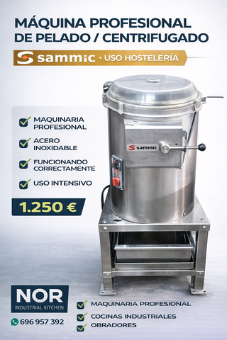 Máquina Profesional Sammic Peladora/Centrifugadora