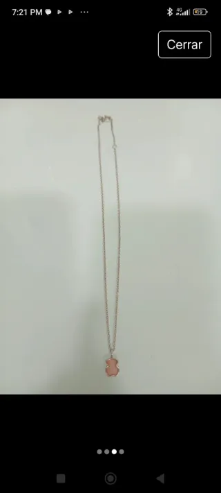 Colgante Tous Oso Plata