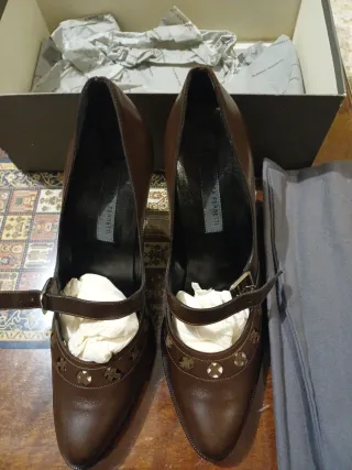 Zapatos Alberta Ferretti Marrones Talla 39