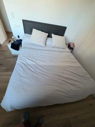 Canapé gris+ colchon +Cabezal gris dormity 2022