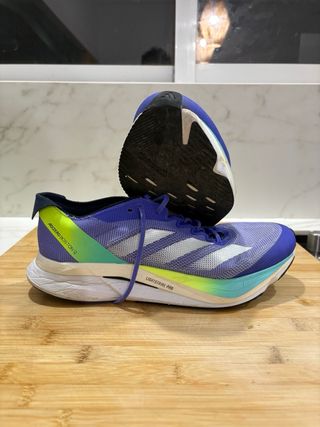 Adidas Adizero Boston 12 Morado/Verde Talla 44-2/3