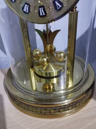 Orologio da tavolo vintage in ottone