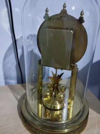 Orologio da tavolo vintage in ottone