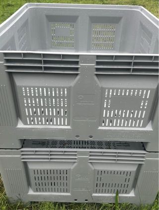 Caja Palet Plástico Gris