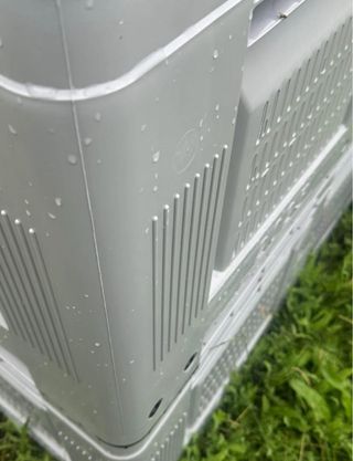 Caja Palet Plástico Gris