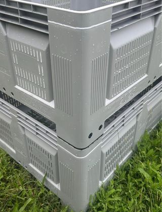 Caja Palet Plástico Gris