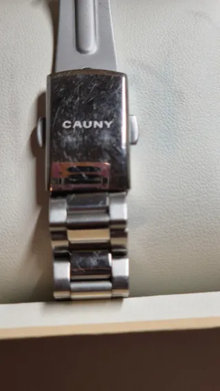 Reloj Cauny Esfera Azul y Correa Plateada