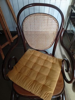 Pack 2 Mecedoras Madera y Ratán