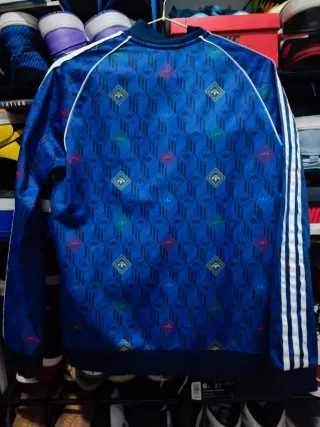 Chaqueta Bomber Adidas Azul Multicolor