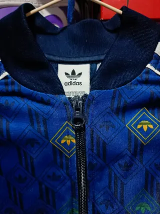 Chaqueta Bomber Adidas Azul Multicolor