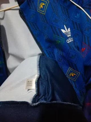 Chaqueta Bomber Adidas Azul Multicolor