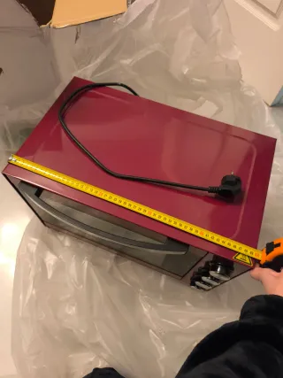 Horno Eléctrico Portátil Rojo