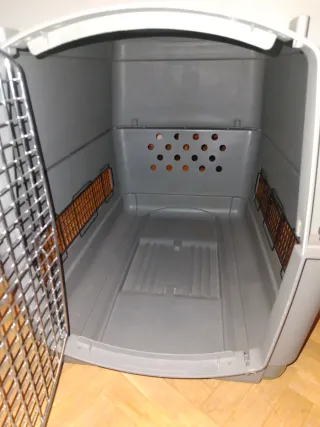 Transportín perro mediano/grande gris. 92x65x69