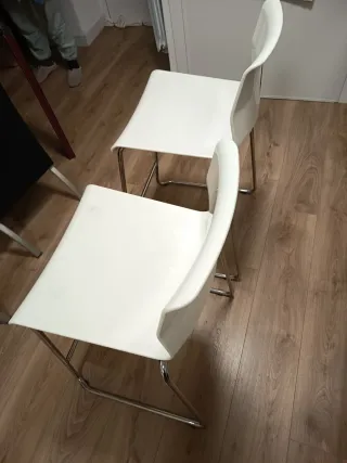 2 Taburetes Glenn Ikea Blancos