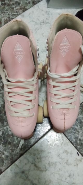 Patines rosas Oxelo casi nuevos