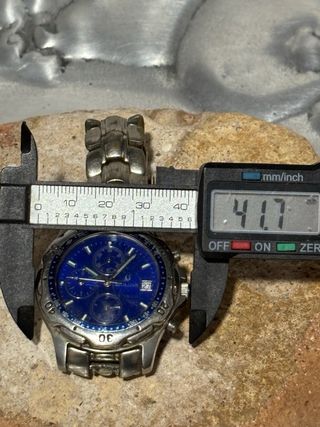 Reloj Bulova Cronógrafo Azul y Plateado