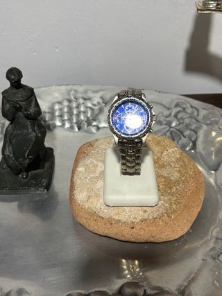 Reloj Bulova Cronógrafo Azul y Plateado
