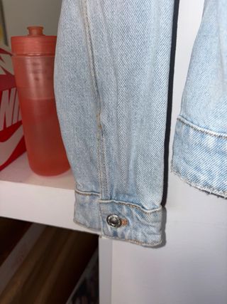 Cazadora Vaquera Crop Zara Talla S