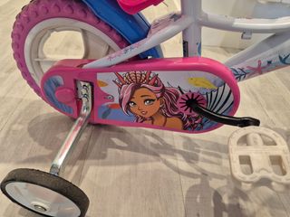 Bicicleta infantil niña rosa y blanca