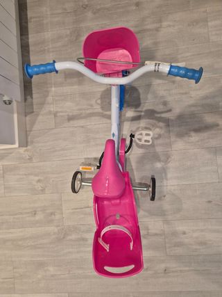 Bicicleta infantil niña rosa y blanca