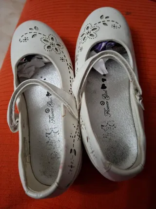Zapatos blancos talla 35 comunión