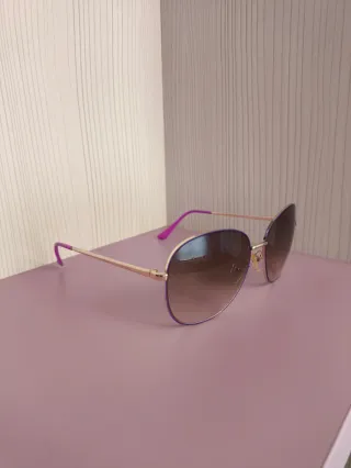 Gafas de sol aviador moradas y marrones