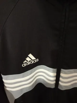 Sudadera Adidas Negra y Gris
