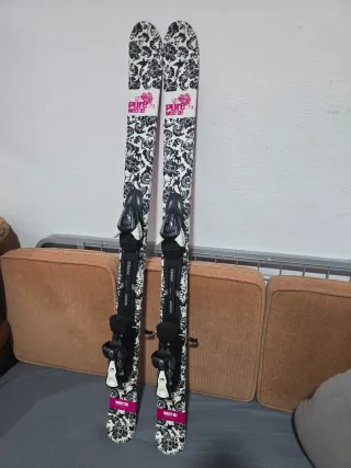 Esquís Pure Wed'ze mujer o niña con fijaciones