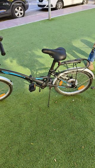 Bicicleta Plegable Negra