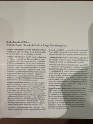 Mando Google Stadia Premiere Edition + chromecast