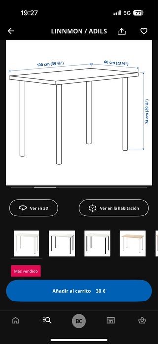 Escritorio Ikea Blanco