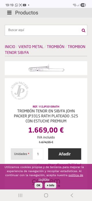 Trombon JP 331S Rath