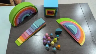 Pack Montessori Arcos y Figuras (Nins, Cubos,..)