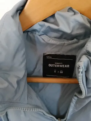 Chaleco largo acolchado azul